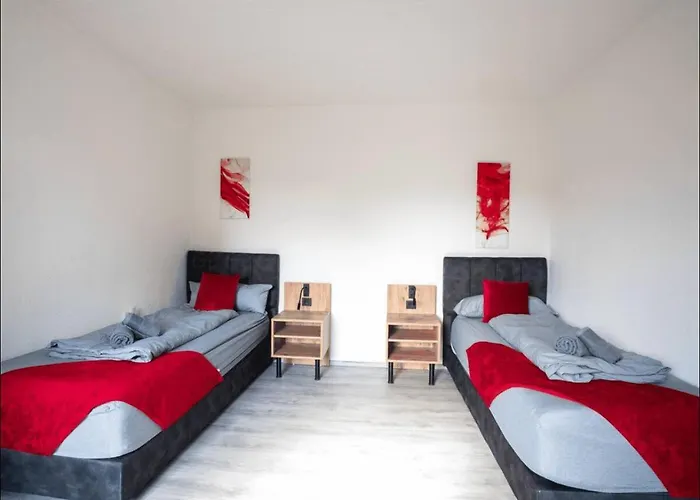 Appartement Livemore24 - Space In Recklinghausen Hoch Smart-Tv - 24-7 Check-In Und Kueche